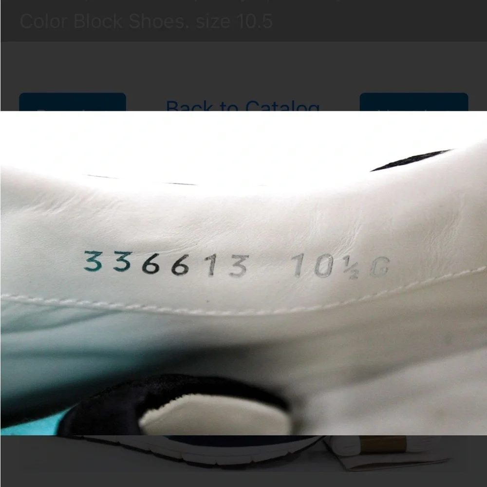 Gucci Color Block Blue and Red Designer Sneakers - Picture 3 of 8